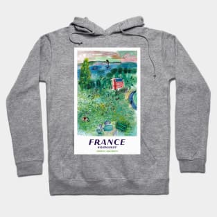 Vintage Travel Poster France Normandy Hoodie